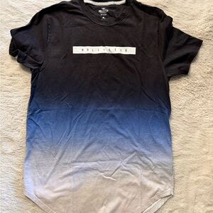 Hollister Black and Blue Short Sleeve Tees